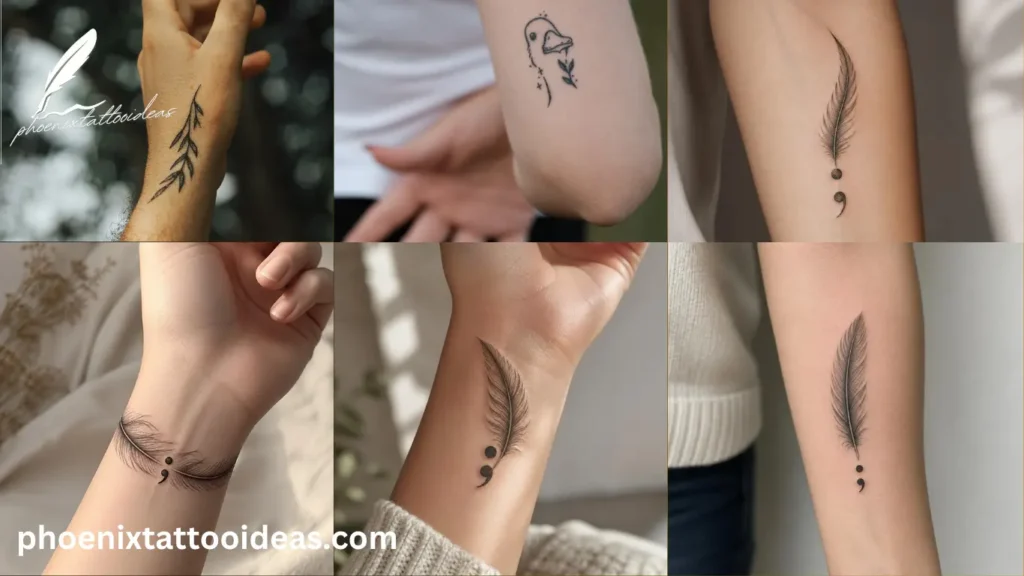feather semicolon