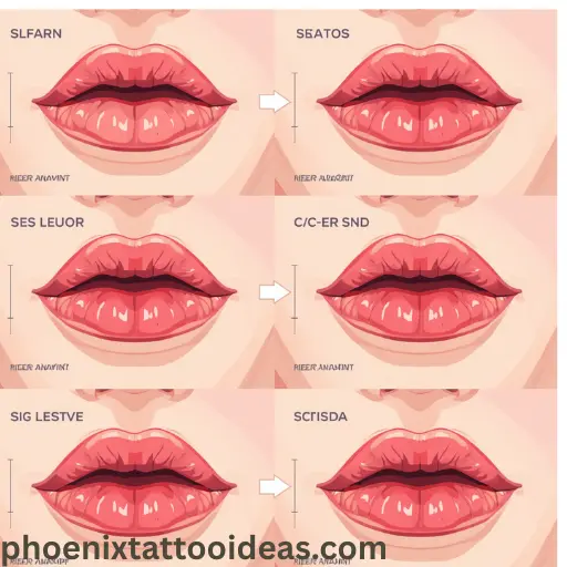 lip tattoo healing timeline