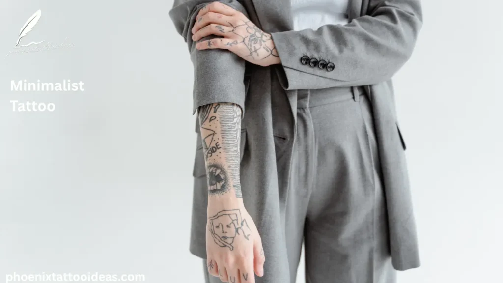 Minimalist semicolon tattoo on wrist