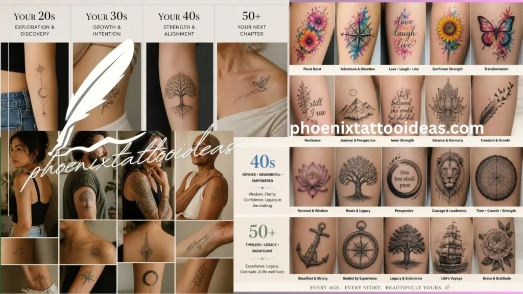 Tattoo ideas for your 20s, 30s, 40s, and first tattoo after 50