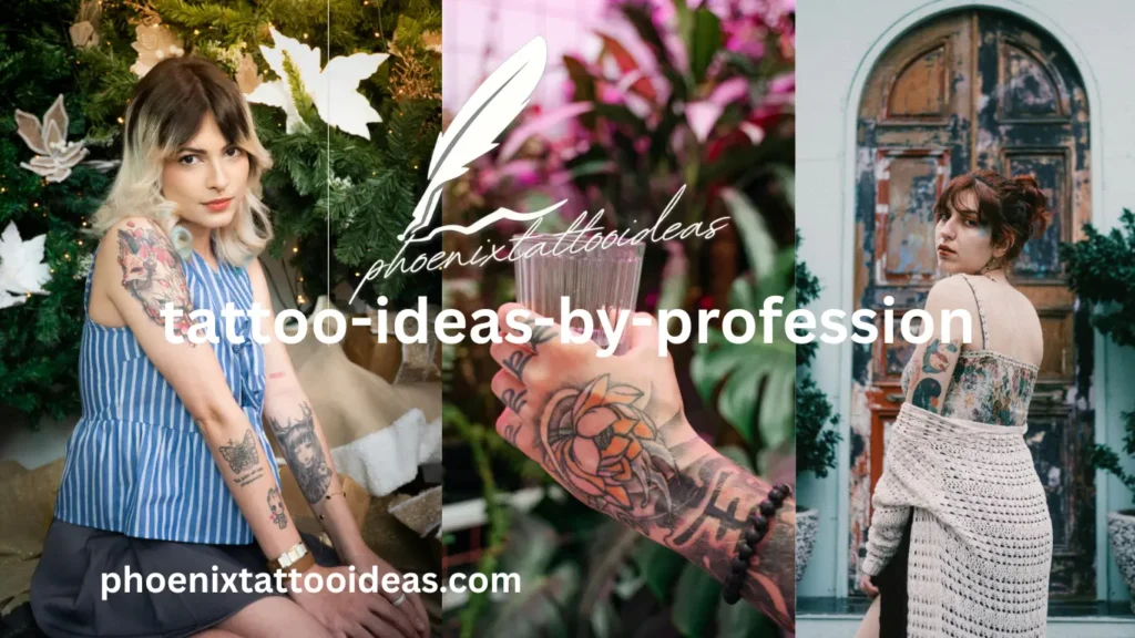 Professional tattoo ideas for teachers, healthcare workers, artists, military, and office professionals